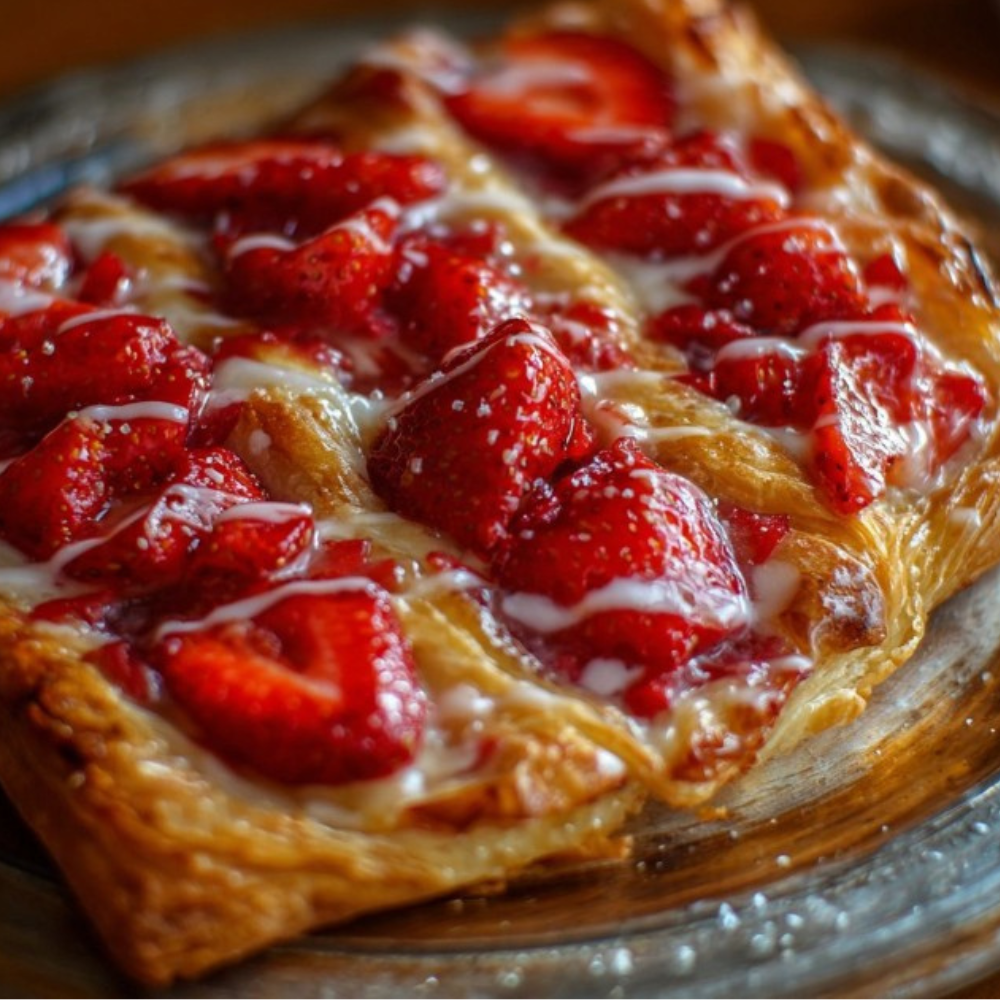 Strawberry Danish: Irresistible Homemade Cream Cheese Pastry