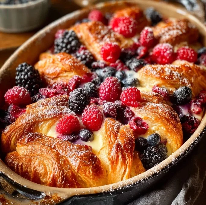 Berry Croissant Breakfast Bake