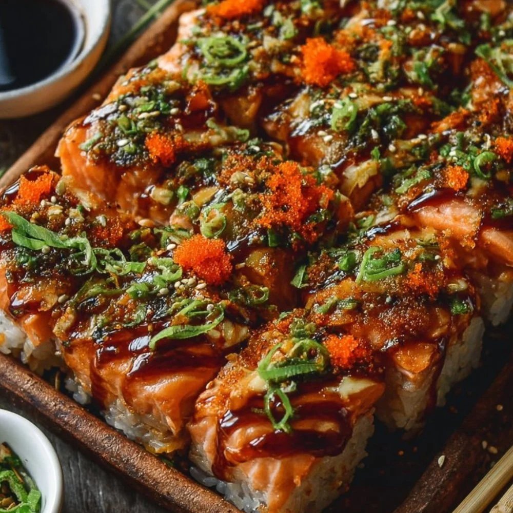 Spicy Salmon Sushi Bake Recipe
