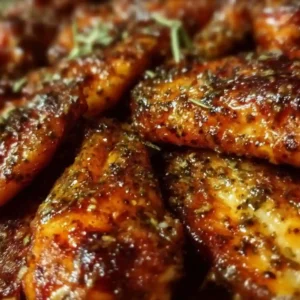 Savory baked turkey wings seasoned and cooked to perfection