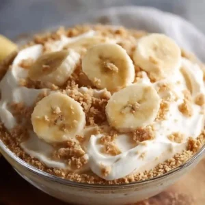 Delicious Banana Cream Pie Ninja Creami Protein Ice Cream served in a bowl