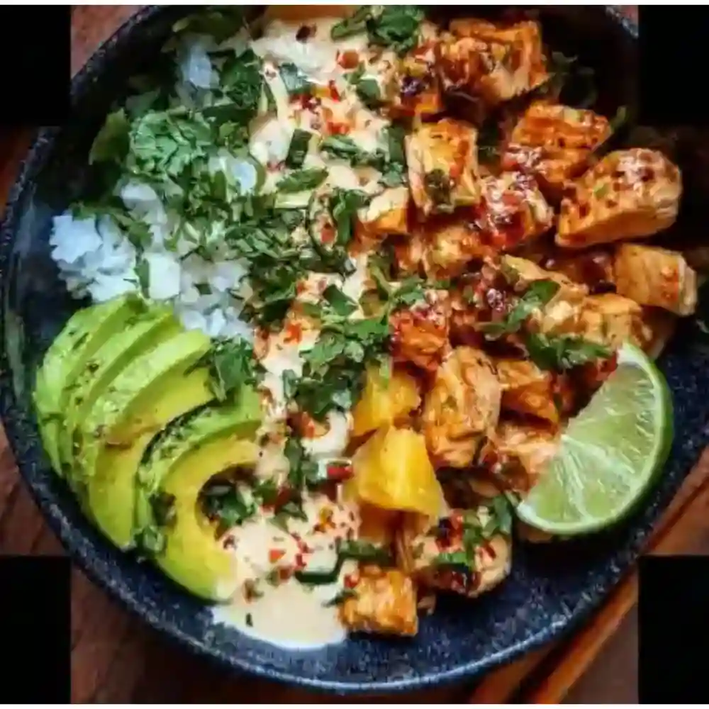 Boldly Tropical Coconut Chicken Rice Bowl