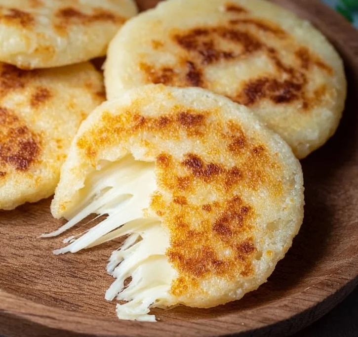 Delicious arepas filled with melting cheese, showcasing the ultimate comfort food.