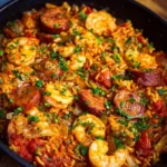 Delicious homemade Cajun Jambalaya served in a bowl