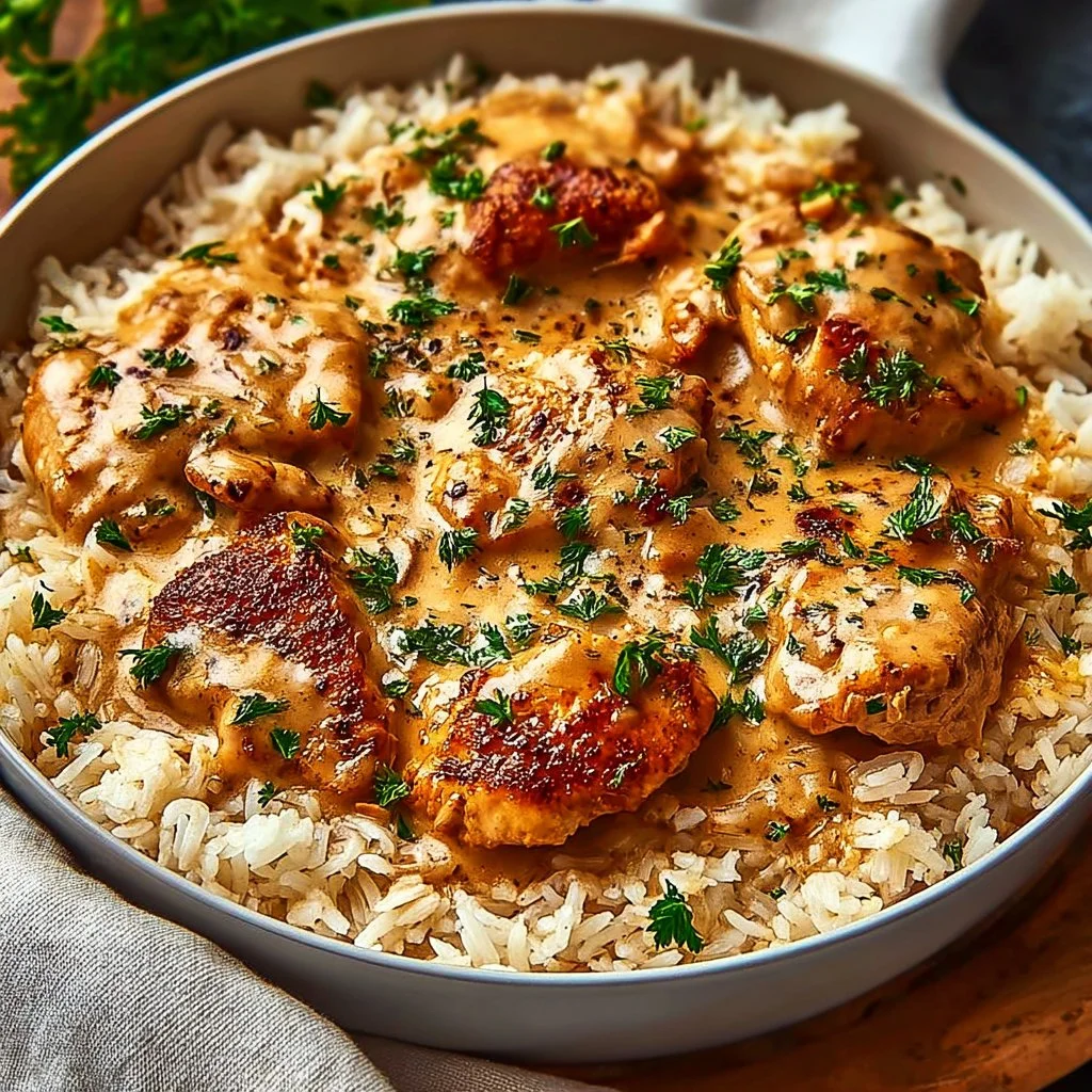Best Smothered Chicken and Rice Recipe