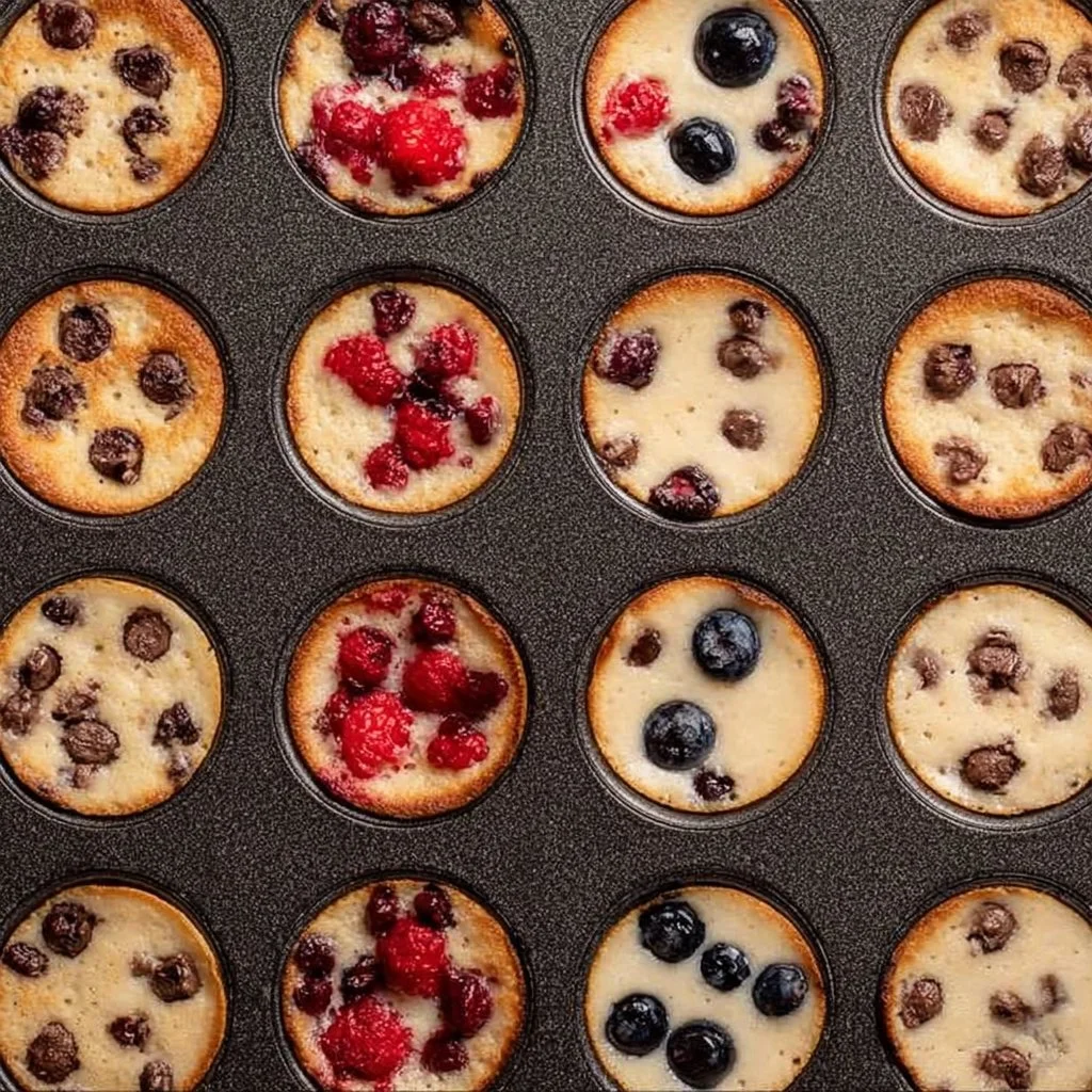 Bite-sized Pancake Mini Muffins