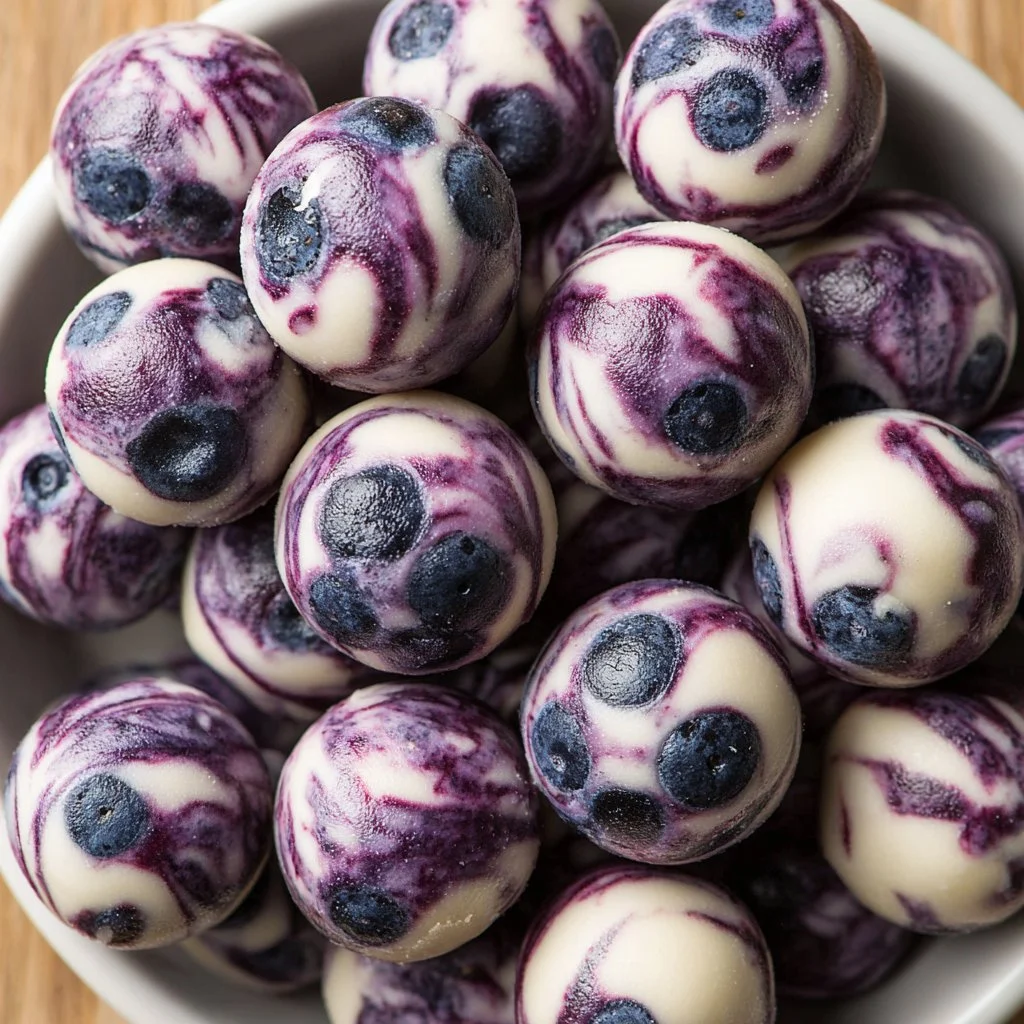 Blueberry Greek Yogurt Bites | Healthy Morning Bites Snack