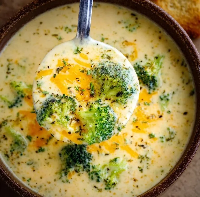 Broccoli Cheese Soup - It's perfectly cheesy, rich, creamy, and hearty, and it has plenty of fr… | Fall soup recipes, Easy soup recipes, Broccoli cheese soup recipes