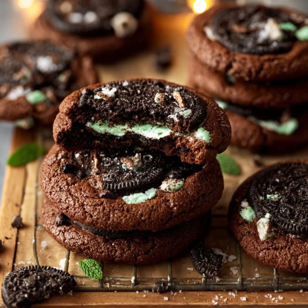 Chocolate Mint Oreo Cookies