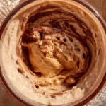Chocolate Peanut Butter Ninja Creami recipe ready to serve
