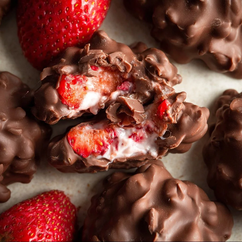 Chocolate Strawberry Yogurt Clusters (Viral Recipe!)