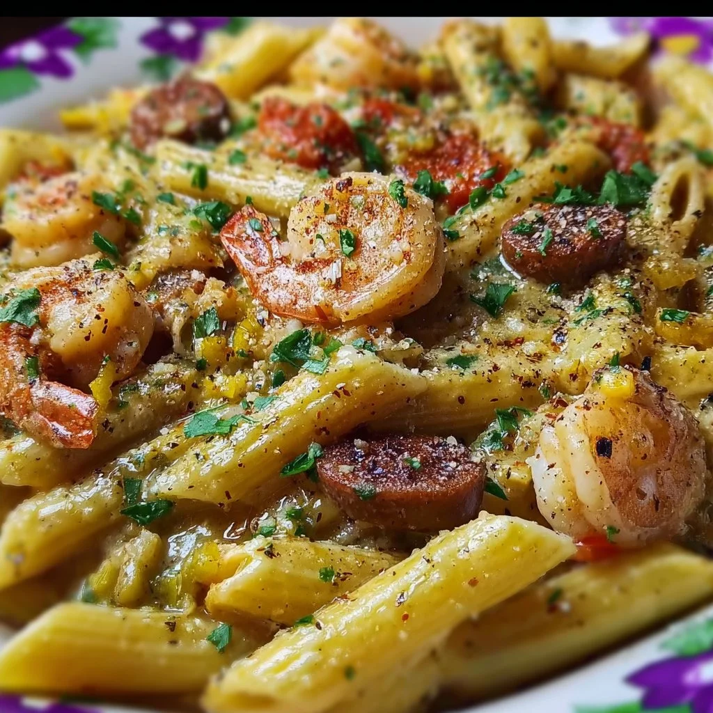 Delicious Pappadeaux Mardi Gras Pasta with vibrant Cajun flavors