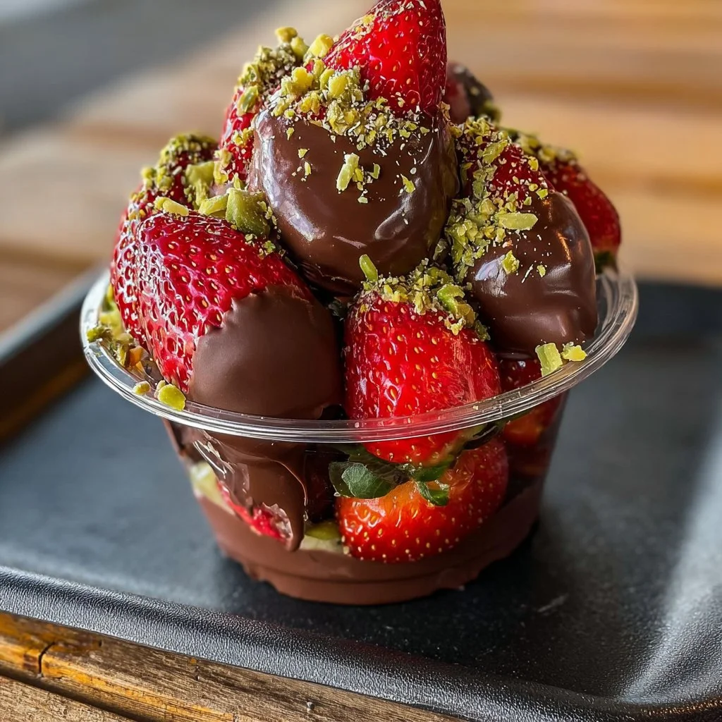 Dubai Chocolate with Strawberries