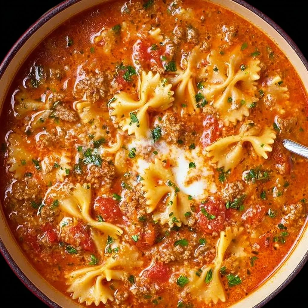 Easy Lasagna Soup