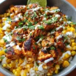Easy Street Corn Chicken Bowl with vibrant ingredients and flavors.