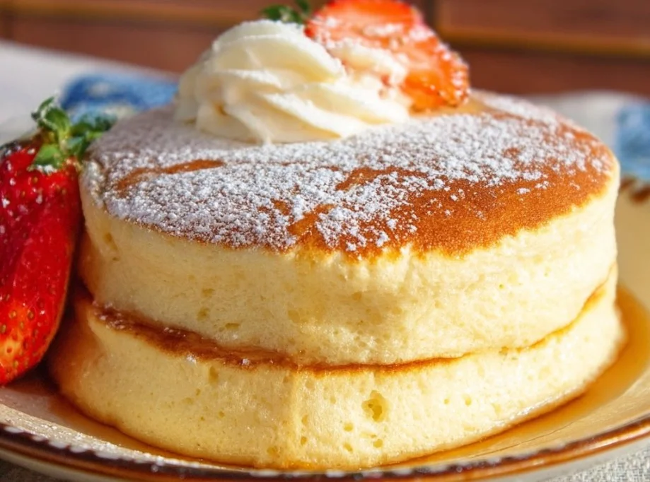 Fluffy Japanese Soufflé Pancakes