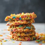 Colorful Fruity Pebbles Cookies fresh out of the oven