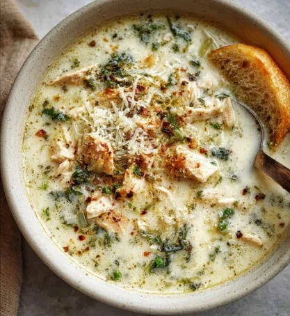 Garlic Parmesan Chicken Soup Recipe: Creamy, Protein-Packed Comfort Food