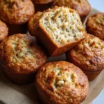 Healthy Greek yogurt banana muffins baked and ready to enjoy.