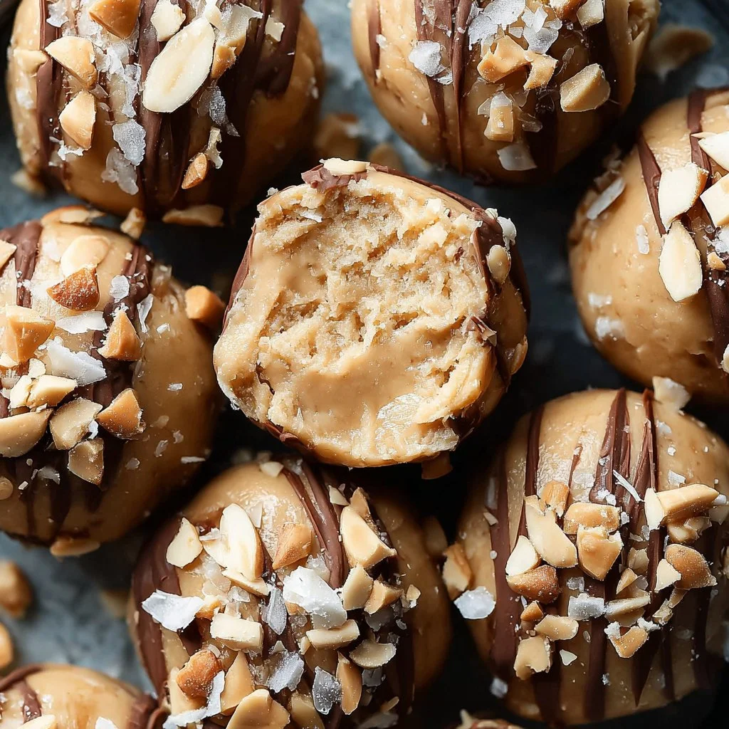 High protein frozen peanut butter Greek yogurt bites for a healthy snack