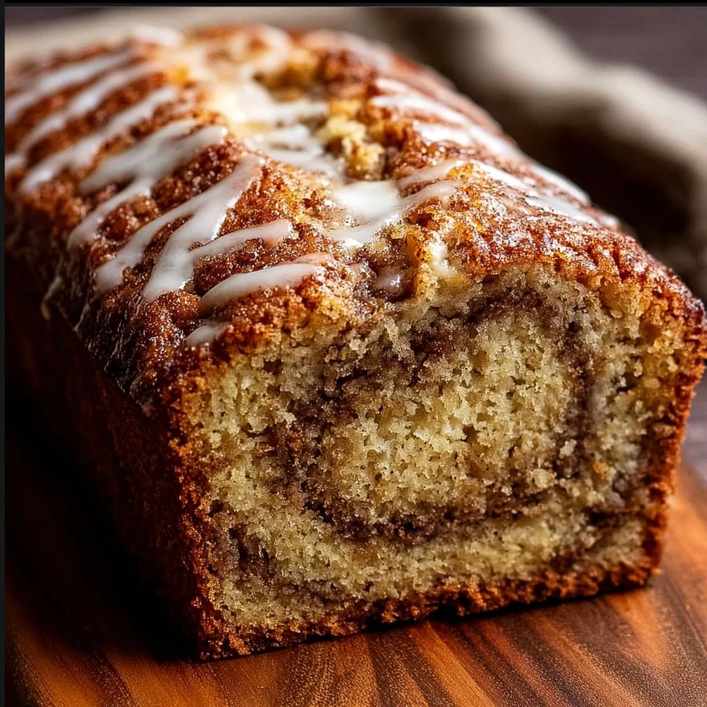 Homemade Cinnamon Swirl Banana Bread