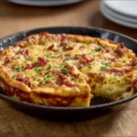 Ina Garten's Bacon Potato Frittata with crispy bacon and tender potatoes