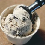 Homemade Ninja Creami Oreo Cookie Ice Cream in a bowl with Oreo crumbles