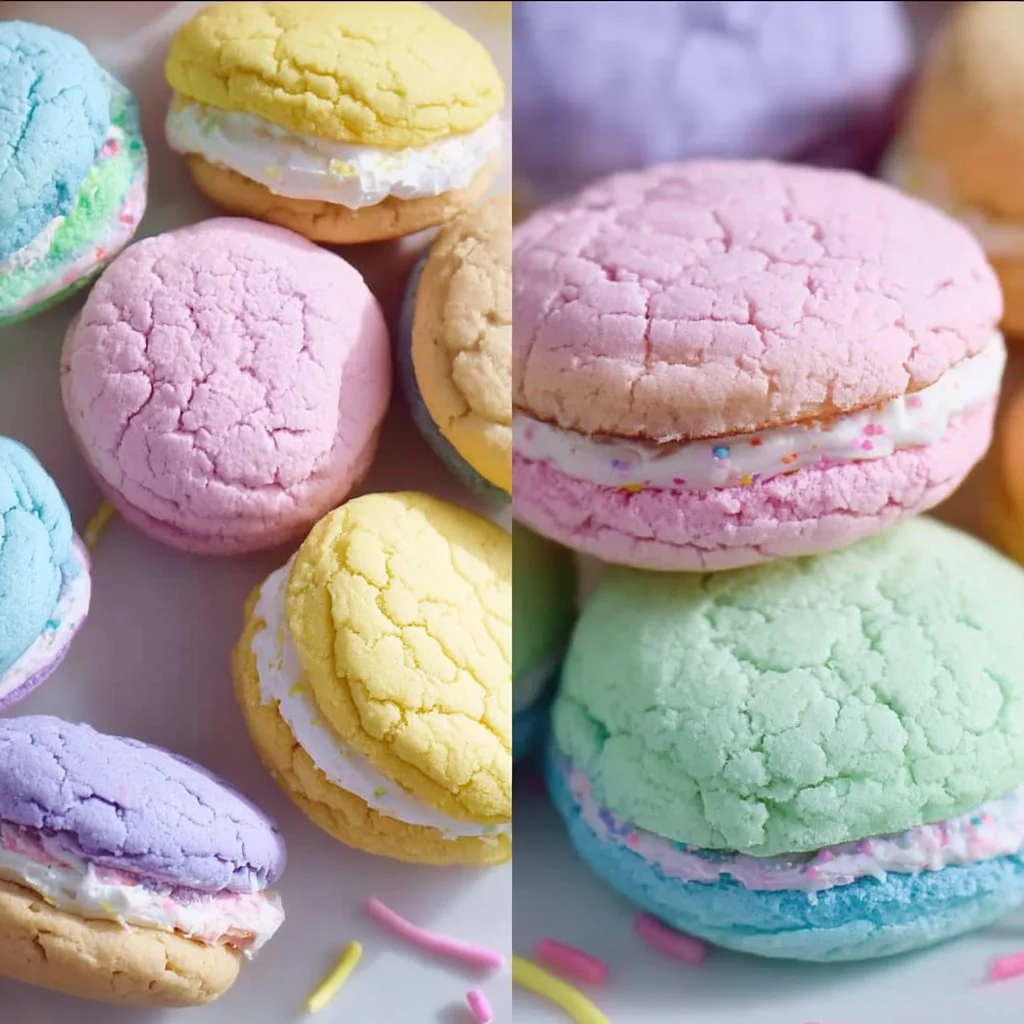 Pastel Sugar Cookie Sandwiches Recipe