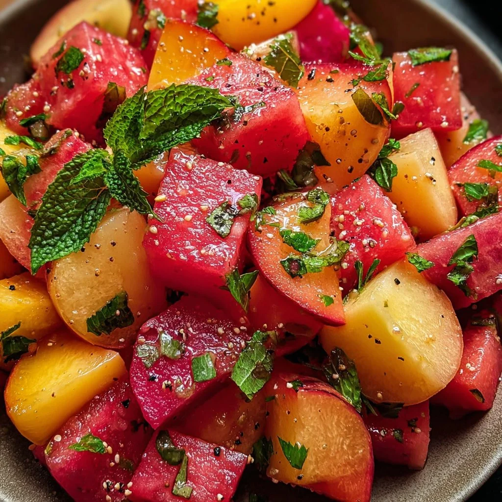 Peach Watermelon Salad: Refreshing Summer Delight Awaits!