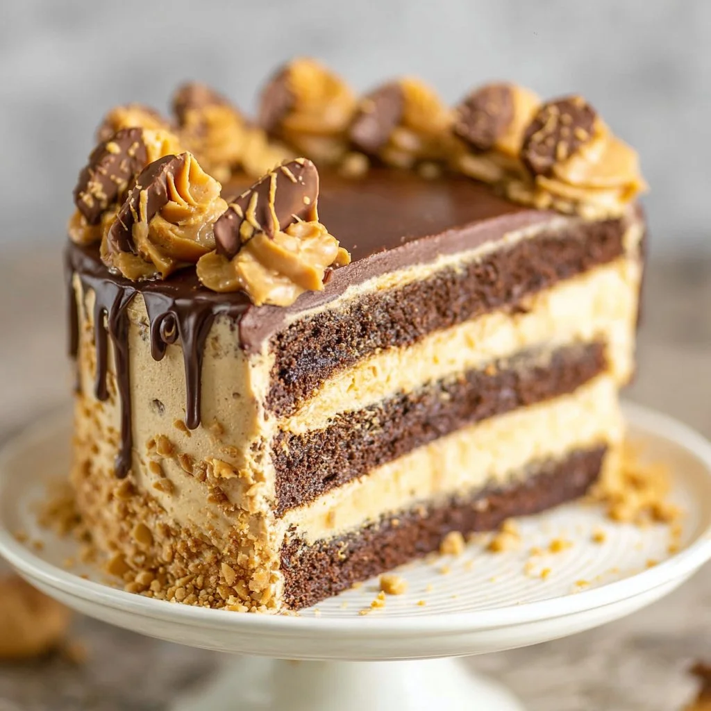 Peanut Butter Chocolate Layer Cake