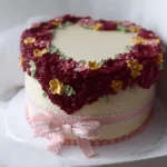 Beautifully decorated vintage birthday cake showcasing creative baking designs.