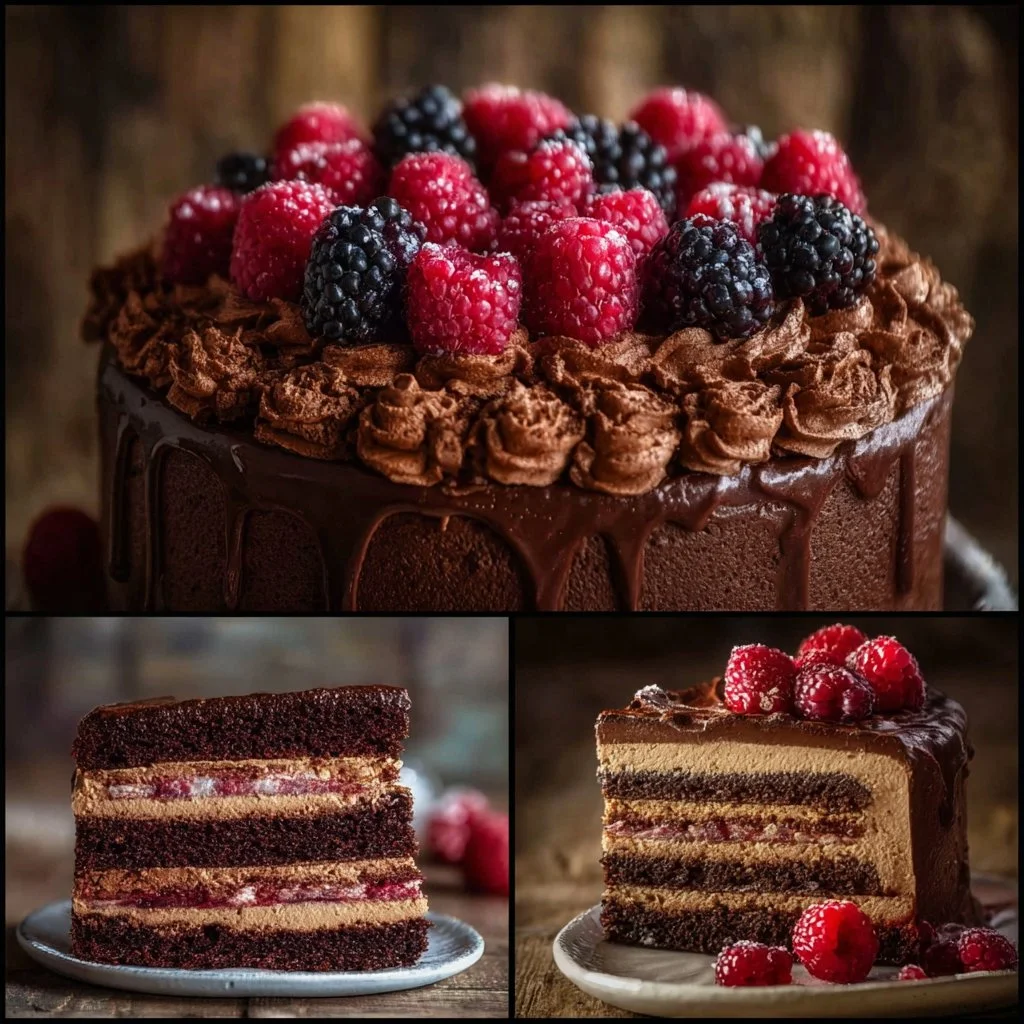 An assortment of delicious cakes and pies displayed beautifully on a table