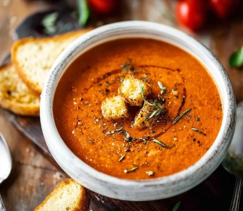 Roasted Tomato Basil Soup