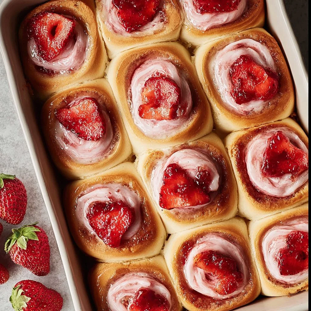 Strawberry Cinnamon Rolls