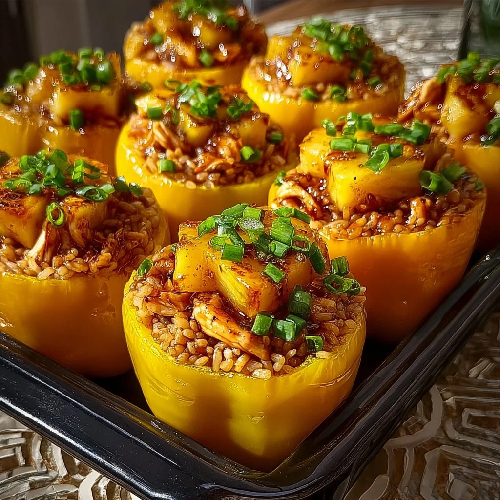 Delicious teriyaki pineapple chicken served with rice