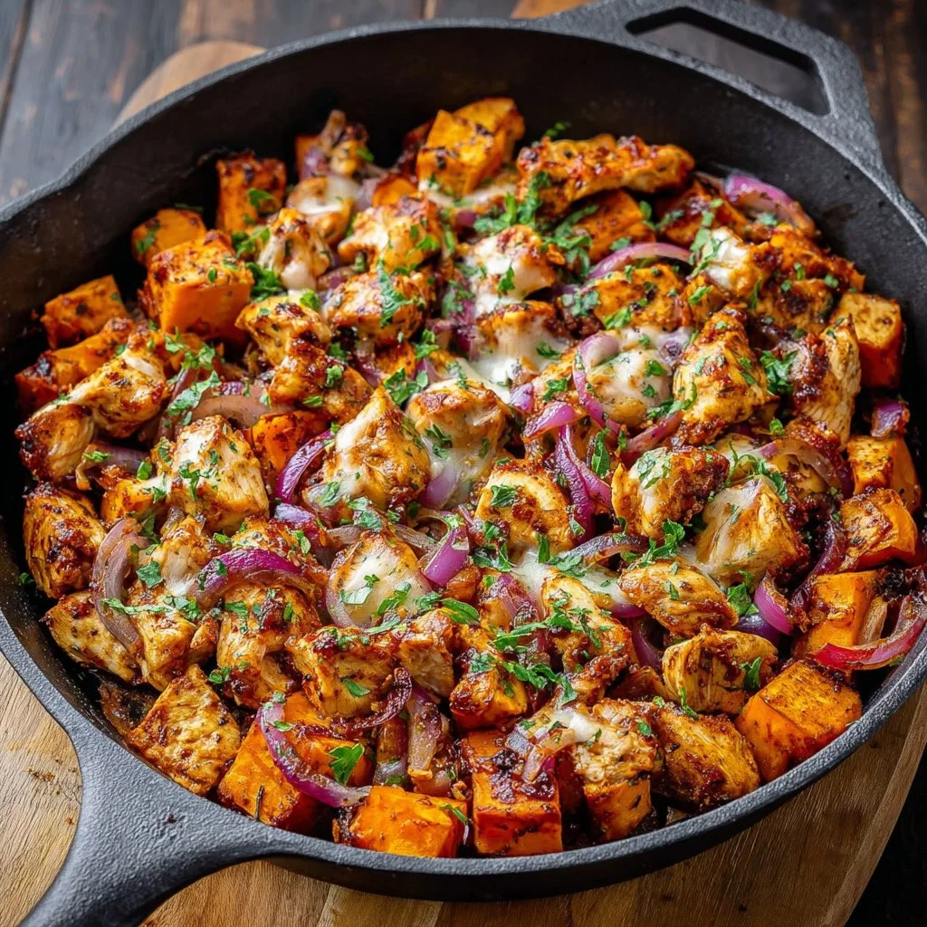 BBQ Chicken Sweet Potato Skillet – Easy One-Pan Dinner