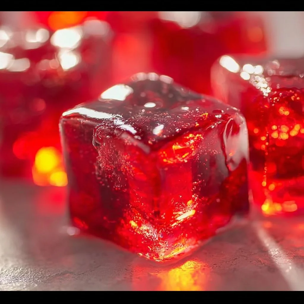 Colorful jello shots in various flavors served at a party