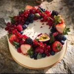 Delicious cake recipes and tortes showcased in a beautifully decorated spread.