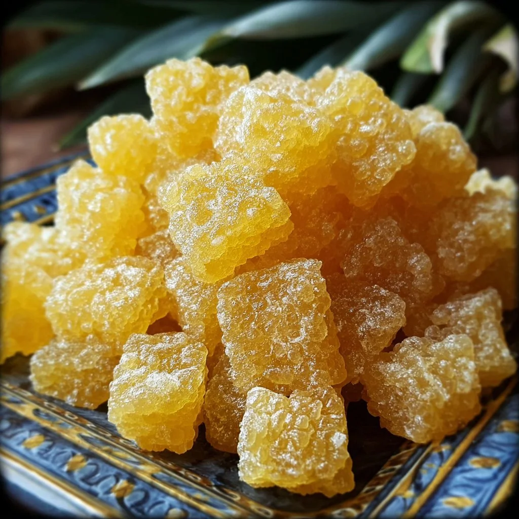 Candied Pineapple Bites