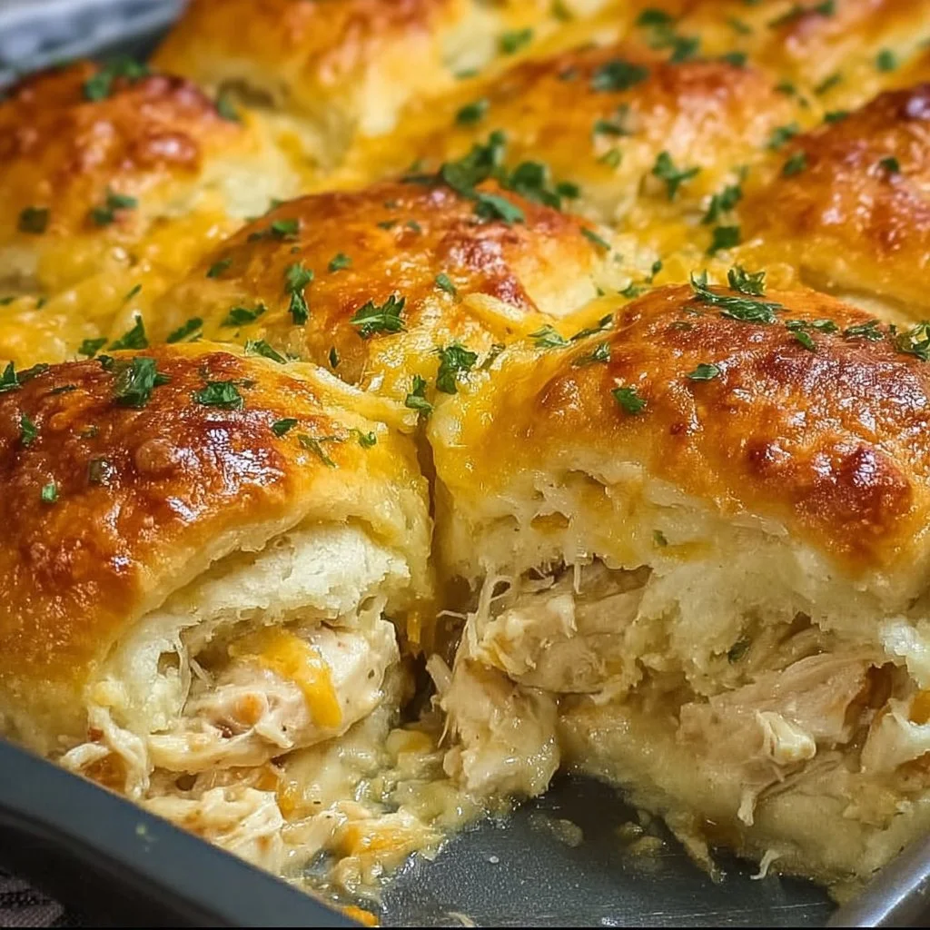 Cheesy Chicken Crescent Bake