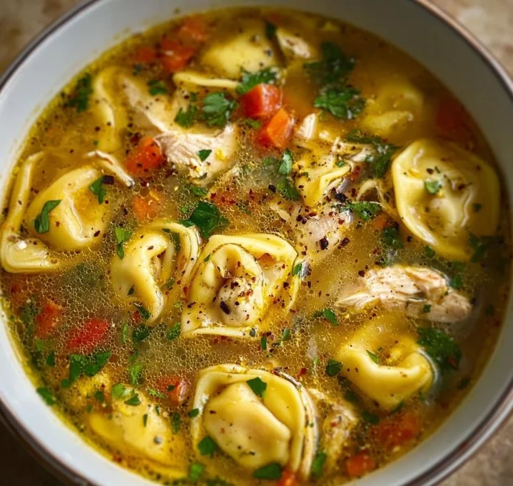Chicken Tortellini Soup