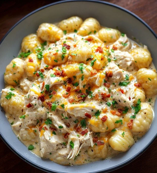 Creamy Crack Chicken Gnocchi