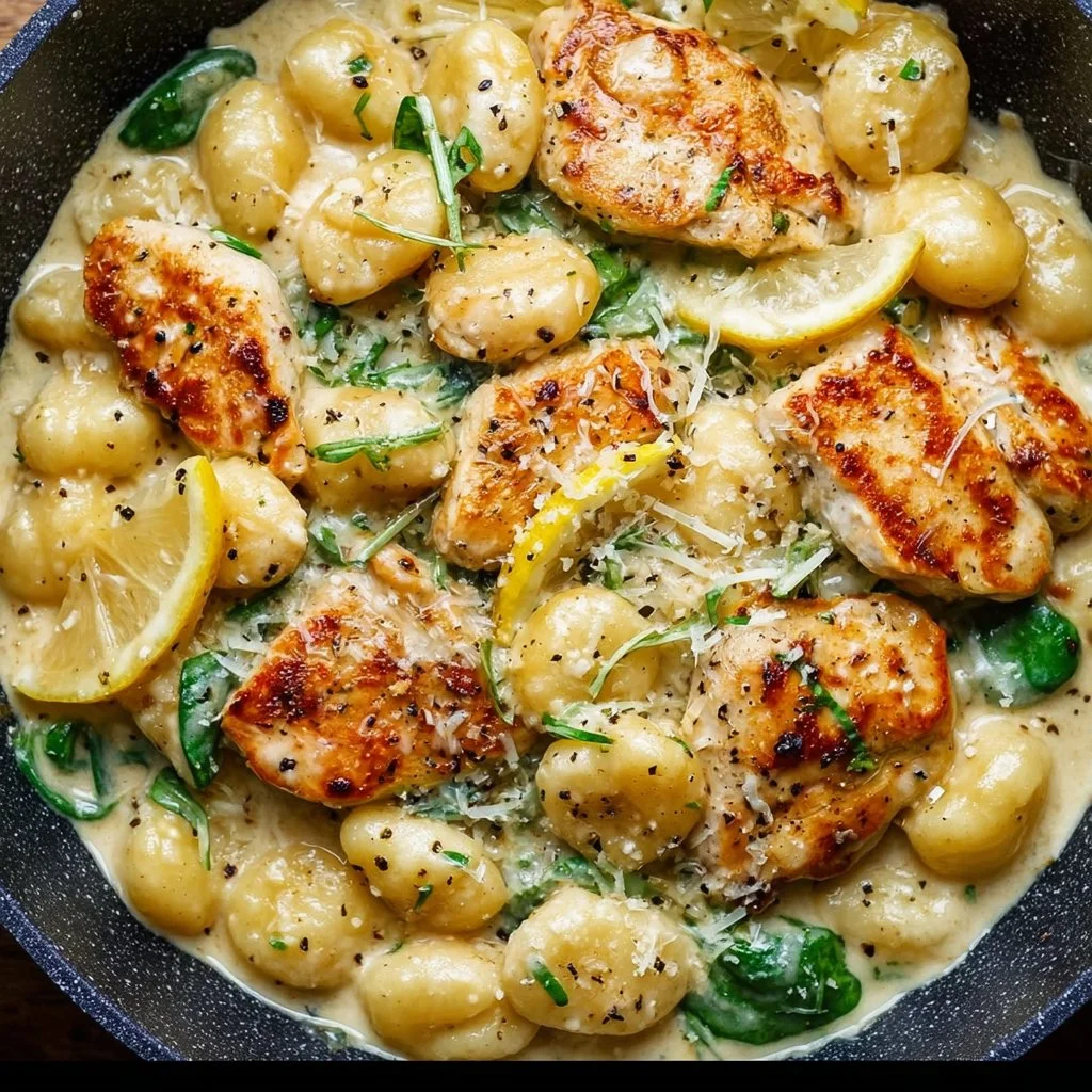 Creamy Lemon Parmesan Chicken Gnocchi