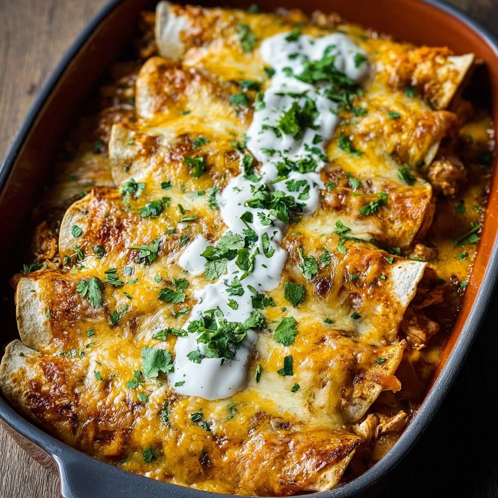 Create the Best High Protein Chicken Enchiladas for Dinner Tonight!