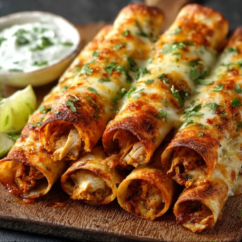 Crispy Chicken Taquitos