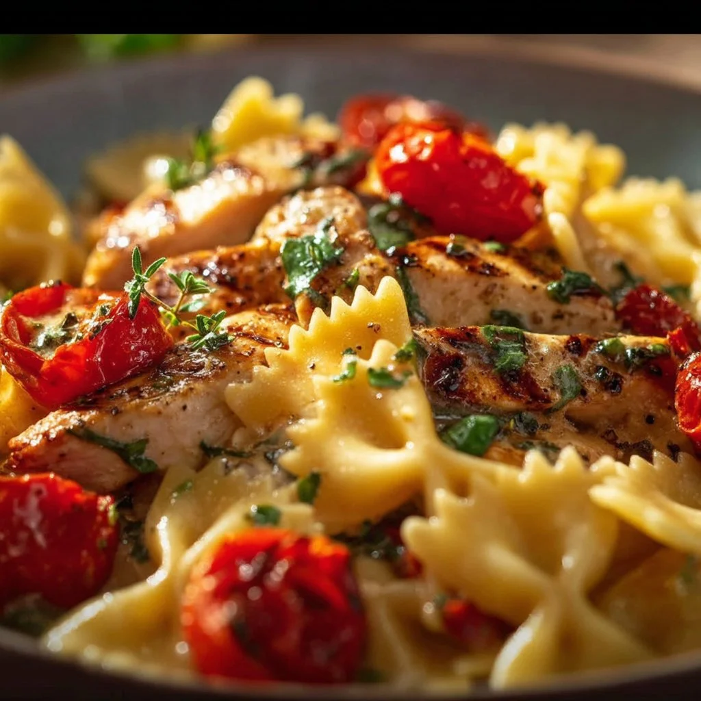 Crockpot Angel Chicken served with pasta on a plate