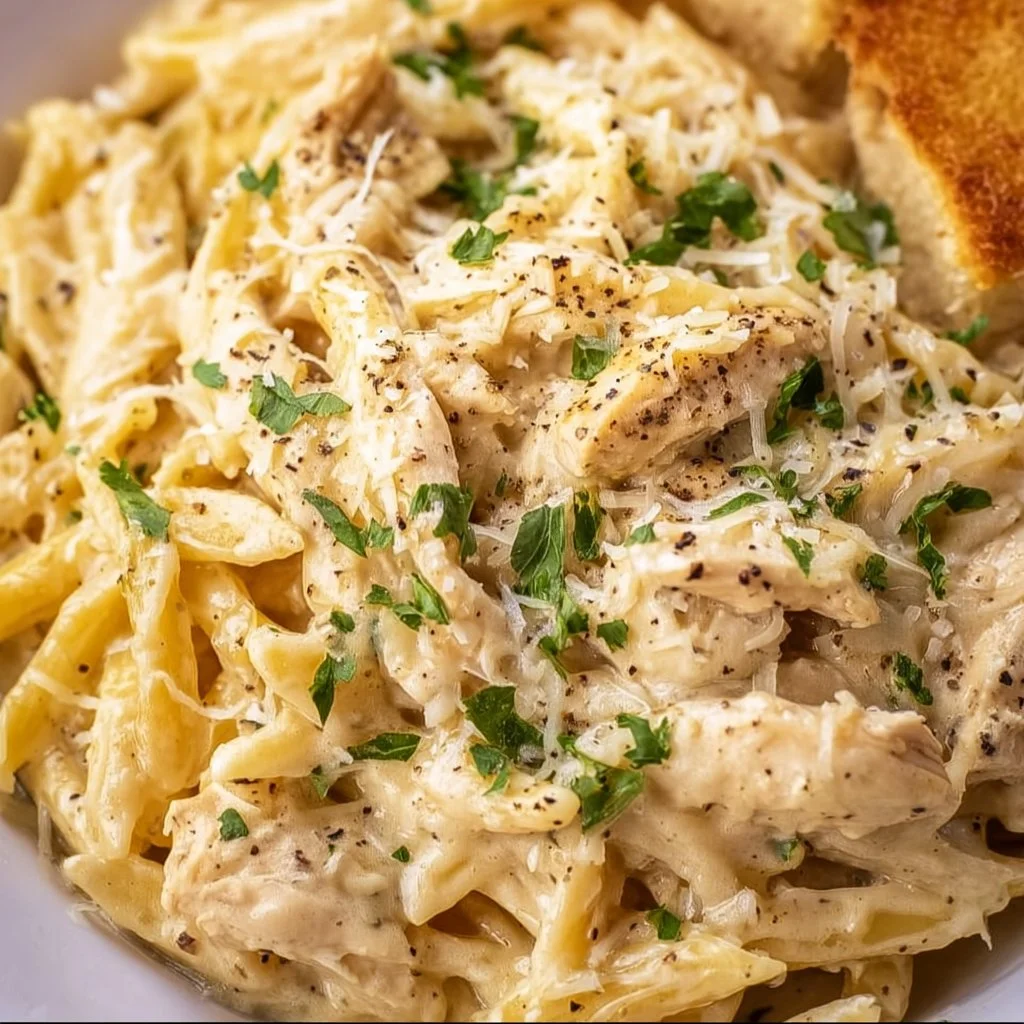 Crockpot Chicken Alfredo