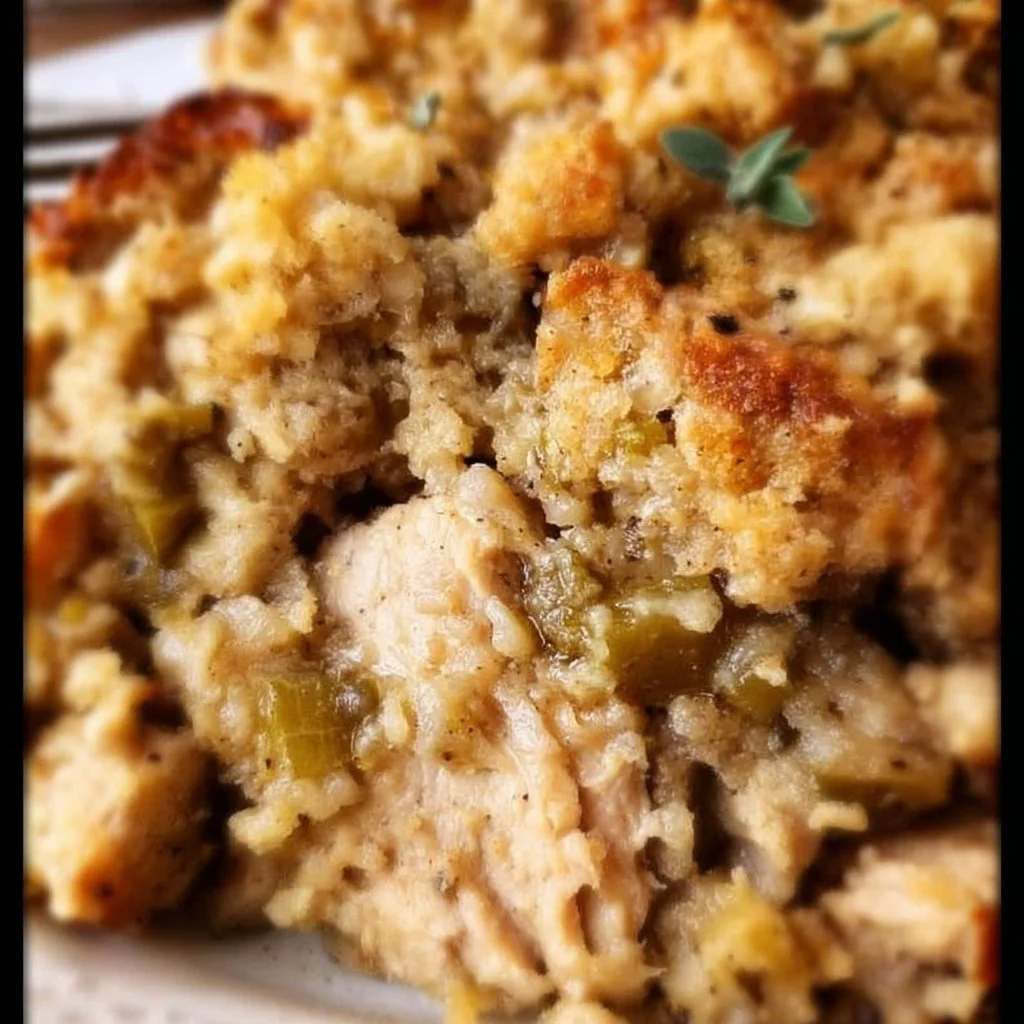 Crockpot Chicken and Stuffing