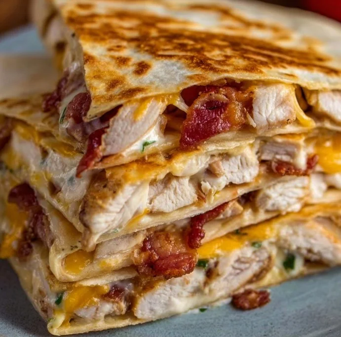 Easy Chicken Bacon Ranch Quesadilla