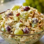 Easy chicken salad recipe with Hawaiian flavors and ingredients